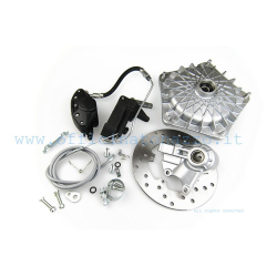 Grimeca semi-hydraulic front disc brake, 20 mm pin with original hub for Vespa PX - PK (with PX type fork)
