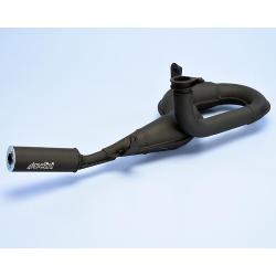 Polini Racing expansion silencer with black aluminium silencer for Vespa PX 125-150