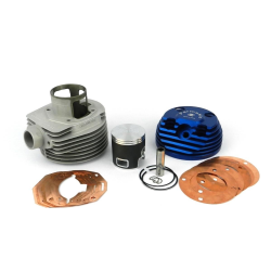 Parmakit-Zylinder 177 ccm TSV Ø63 Hub 57 mm aus Aluminium, seitliche Zündkerze mit Auspuffbooster für Vespa PX