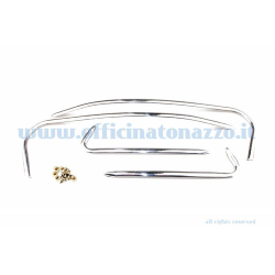 Aluminium bonnet and mudguard trims for Vespa 160 GS VSB1T (4 pcs. 14 screws)