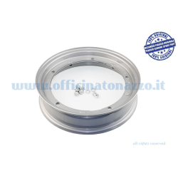 Original Piaggio grey wheel rim 3.00/3.50-10 for all Vespa models (Original Piaggio ref.  0846315)