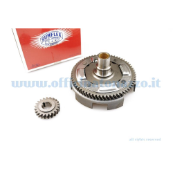 Primärgetriebe Surflex Z 22-63 (Übersetzung 2,86) mit schrägen Zähnen und Kupplungsausrücken für Vespa 50 - PK50