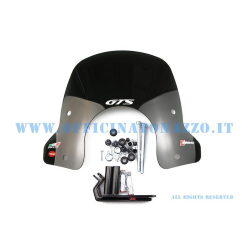 Faco new design smoked windscreen complete with brackets for Vespa GTS 125-250-300
