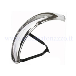 Garelli-style chrome mudguard for Vespa PX - T5 version without disc brake