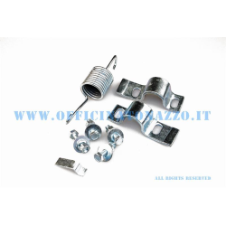 Complete stand bracket kit with screws, spring and elastic clip for Vespa Rally, Sprint, Super, vnb3-6, vbb 1-2, super