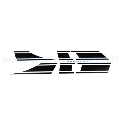 Vespa Electronic sticker, matt black Vespa Rally