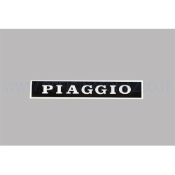 Black "Piaggio" adhesive seat plate, for Vespa PX - PE