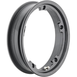 F.A-Tubeless-Leichtmetallfelge 2,10x10" schwarz für Vespa PX - 50 - Primavera - ET3 (Ventil und Muttern im Lieferumfang enthalten)
