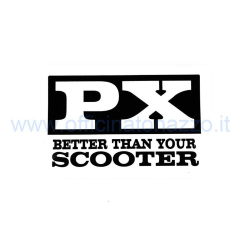 Aufkleber Vespa „PX – better than your scooter”, L=106 mm, B=66 mm