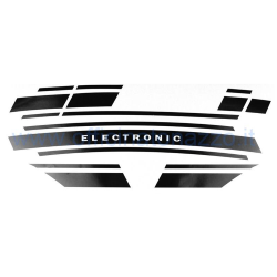 Glossy black Vespa Electronic sticker Vespa ET3