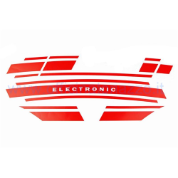 Red Vespa Electronic sticker for Vespa ET3