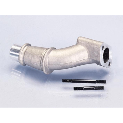 Polini 24mm intake manifold with 2-hole connection and rigid coupling for Vespa 50 - ET3 - Primavera