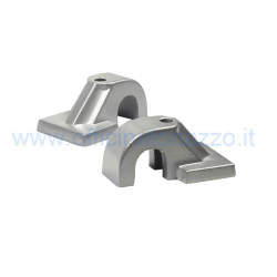 Par de soportes para caballete para Vespa `58-`61 VNA/VBA/VNB1/VNB"/VBB/T4, Ø 15 mm, fundición de aluminio, 2 piezas