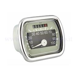 Odometer scale 100km / h beige / black background for Vespa 125 VN - VLA 2-3 (73x62mm)