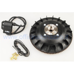 Pinasco Flytech variable advance ignition cone 20 weight 1.6 Vespa PX - PE (black fan) with ring nut for electric start