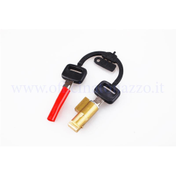 Steering lock (6 mm guide, 31.3 mm long) SHORT without tip for Ciao PX - SI - Bravo - Boxer mopeds