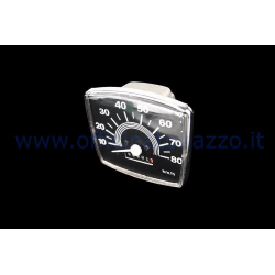 Tachometer mit 80 km/h Skala ohne Piaggio-Logo für Vespa 50 Special