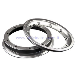 Pinasco tubeless alloy rim, 2.10x10" grey, TUV approved for Vespa PX - 50 - Primavera - ET3 15 holes