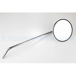 Retrovisor redondo derecho cromado con fijación lisa para Vespa PX de 1998 a 2011