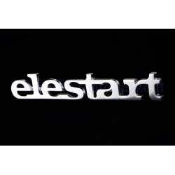 Motorhaubenschild „elestart” (Lochabstand 73,10 mm)