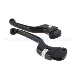 J63970000 - Pair of adjustable levers in glossy black Sport for all Vespa models