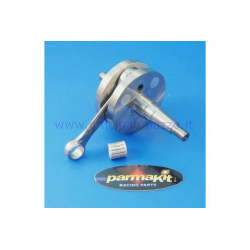 Parmakit crankshaft with round flywheels Ø87, stroke 51, cone Ø20, connecting rod 97 machined from solid and tungsten inserts, specific for W-Force cylinder
