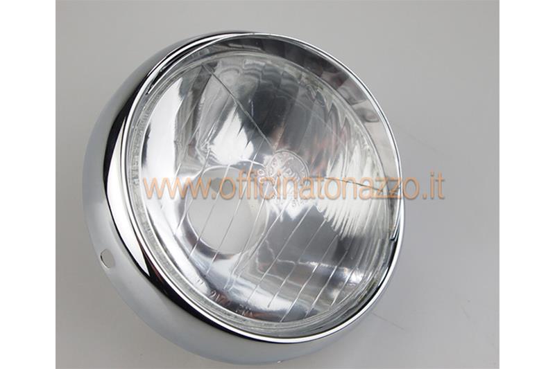 Front light in glass marked SIEM Ø105 with eyelid for Vespa VB1 - GS VS