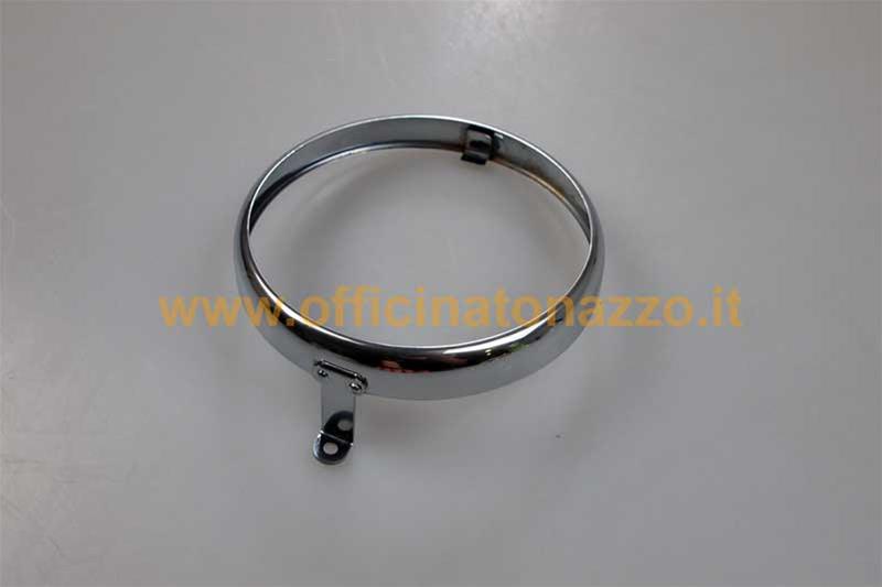 chrome headlight frame branded Siem caps for Vespa VB1 - GS VS 1> 4