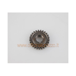 Pinasco Z 25 pinion gear meshes with primary gear Z 72 (ratio 2.88) straight teeth for Vespa 50 - Primavera - ET3