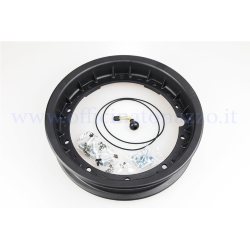 Cerchio tubeless in lega scomponibile canale 2.10x10" nero per Vespa PX - 50 - Primavera - ET3