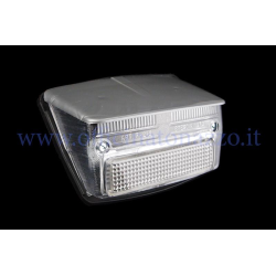 Complete rear light with seal and grey cover for Vespa 50 Special - Elestart (white glass)