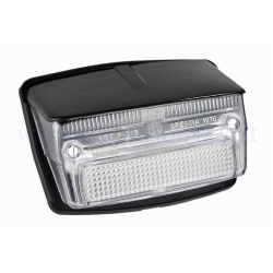 White rear light complete with seal and black cover for Vespa 50 Special - Elestart (white glass)