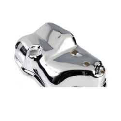 Verdeck für Vergaserluftfilter aus poliertem Edelstahl mit Mischer für Vespa PX  - T5 - TS - Sprint