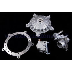 CRIMAZ hydraulic front disc brake, perimeter disc with original drum for Vespa 50 - Primavera - ET3 silver