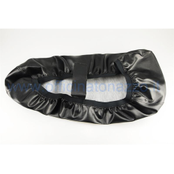 Housse de selle noire avec élastique pour Vespa ET3