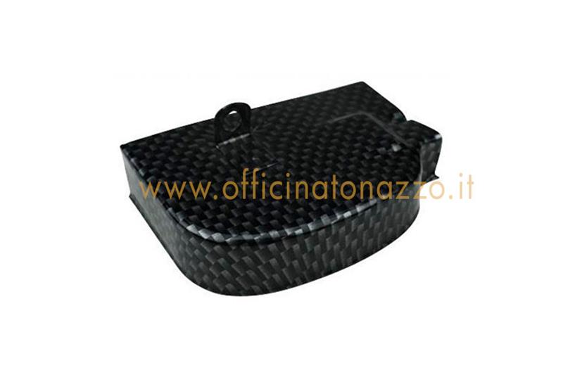 Copri selettore cambio carbon look per tutti i modelli di Vespa 125 VNB5T 6T, SUPER VNC1T, GT VNL2T, GTR VNL2T 151592, 150  (escluso PX e T5)
