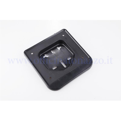 Black plastic licence plate holder for Vespa 50 (without screws)