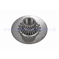 Z 20 pinion meshing with primary Z67 - Z68 for Vespa T5 - Cosa 7-spring clutch