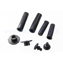 Rubber parts kit for bonnets with internal hooks for Vespa PX 125/150/200