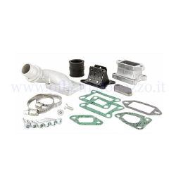 Collecteur d'aspiration lamellaire au cylindre Ø25 pour Malossi 135cc 2e série en fonte et aluminium pour Vespa 50 - Primavera - ET3