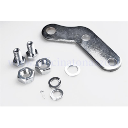 Left or right curved chrome mirror bracket for Vespa PX and similar models