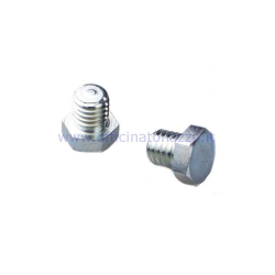 Hexagonal screw cap for engine oil filler and drain with "olio" inscription for Vespa