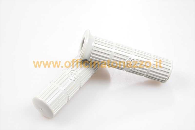 Coppia manopole Ø 24mm grige per Vespa PX 1° serie - Sprint Veloce - Rally - TS - GT - GTR