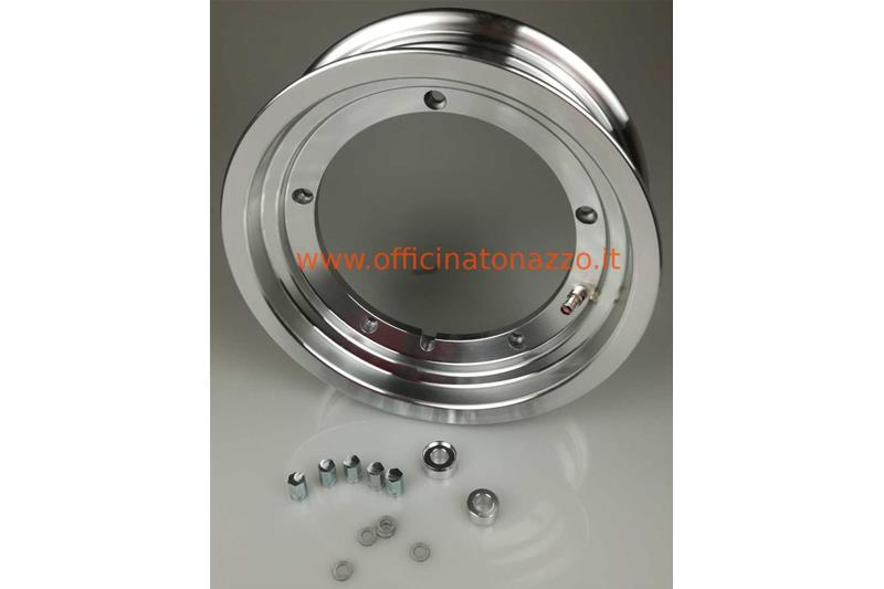 Polished Aluminum SIP Tubeless Rim for Wide Wheel - 125 GT - TS - 150 GL - Sprint - 160 GS - 180 SS - Rally
