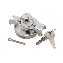 Bouchon de réservoir basculant chromé avec serrure pour Vespa 50 - et3 - printemps, petit châssis