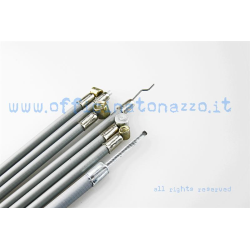 Grauer Kabel-/Schlauchsatz mit Ummantelung für Vespa 50/125 PK S  XL  RUSH