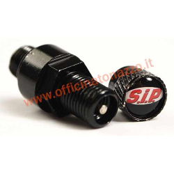SIP rim valve, (tubeless), for Vespa/Lambretta, l=30 mm, metal, black, screw-on