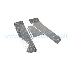 Black painted aluminium footrests "Mandorlato" Star for Vespa PX - T5