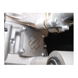 Crimaz plate for closing the Quattrini crankcase intake hole