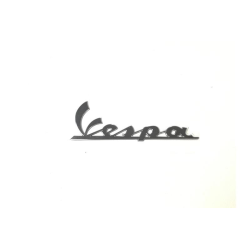 Targhetta cofano lato motore "Vespa"  adesiva resinata cromata " rif.orig. 656220"
